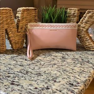 NWT- MK Analise Leather Clutch